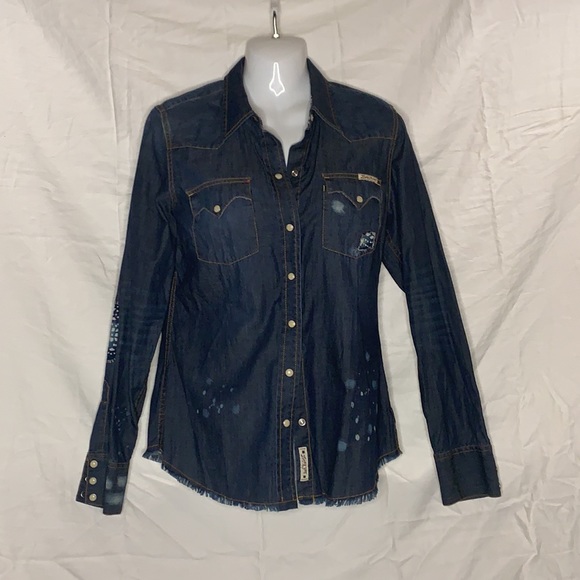 LUCKY BRAND Jean Shirt Vintage - Picture 4 of 13